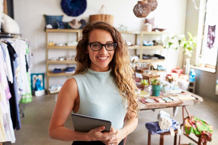 Small Business Owner in her shop